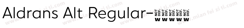 Aldrans Alt Regular字体转换